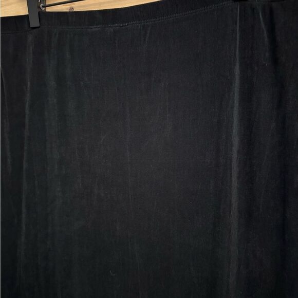 Chicos Travelers Size 2/Large Black Anti Wrinkle Elastic Waistband Skirt - Picture 6 of 9